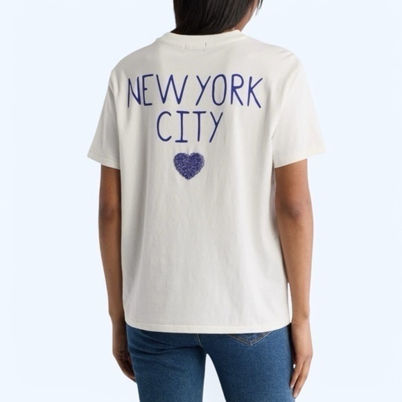 Wildfox NYC Ryan Ex-Boyfriend White Sleeve Tee Size M - Picture 2 of 11